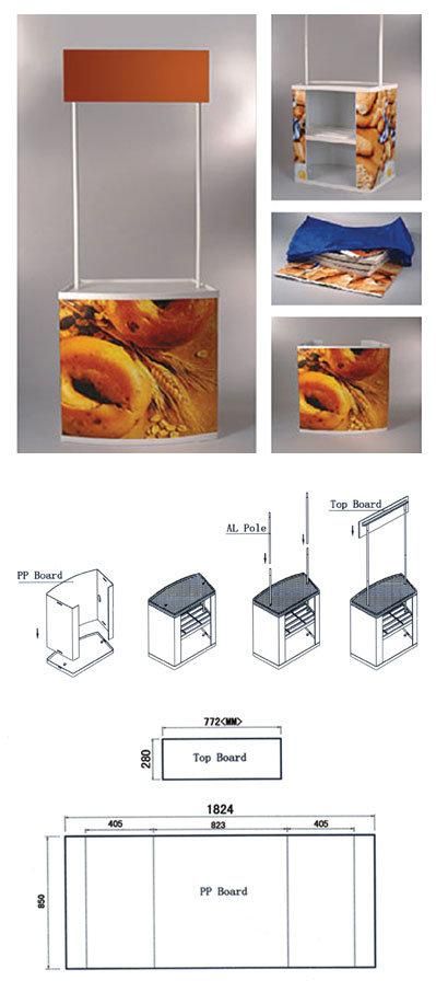 Portable Big Size Display Counter Plastic Promotion Table (PM-02)