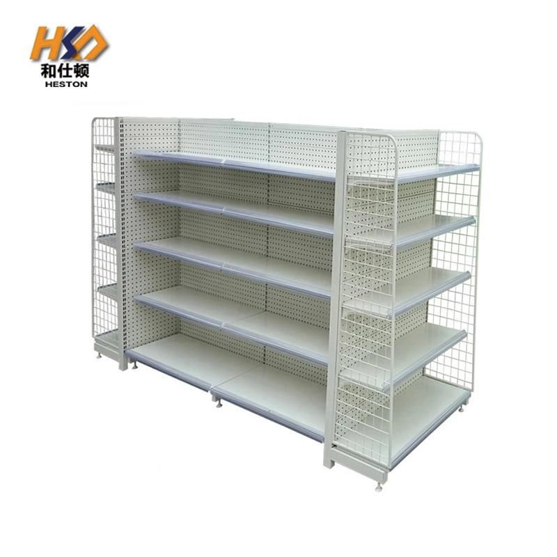 Metal Flat Panel Supermarket Display Rack Retail