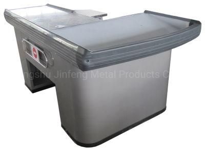 Supermarket Metal Furniture Checkout Counter Cashier Counter