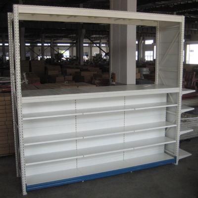 Double Sided Supermarket Shelf Rack for Warehouse Storage