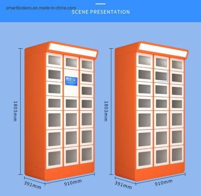 Food Locker Smart Heated Manual Food Pickup Locker Double Sided