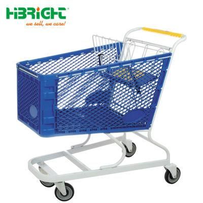 America Popular Heavy Duty Plastic Grocery Shopping Cart