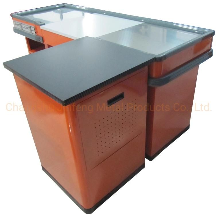 Supermarket Checkout Counter Retail Store Cashier Desk Jf-Cc-068