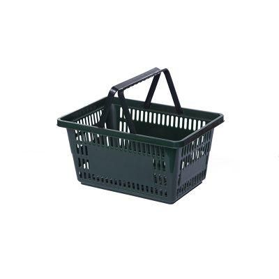 22L High-Quality Supermarket Shopping Basket Plastic Hand Shopping Basket