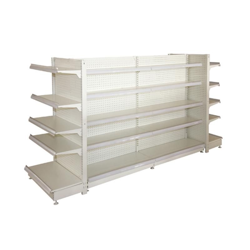 Cold Rolled Steel Supermarket Shelf, Double Side or Single Side Gondola