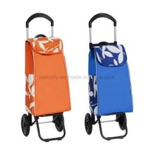 Large Folding Hand Metal Lightweight Shopping Supermarket Case Wheeled Cart