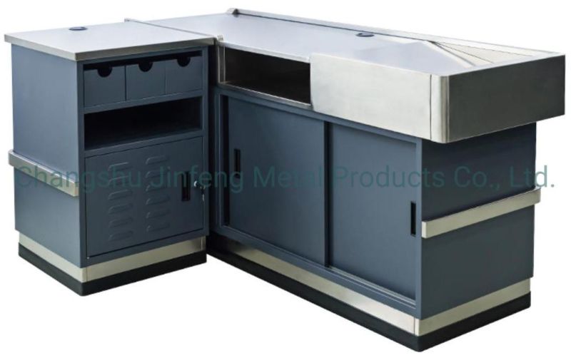 Supermarket Equipment Customized Checkout Counters Store Cashier Table