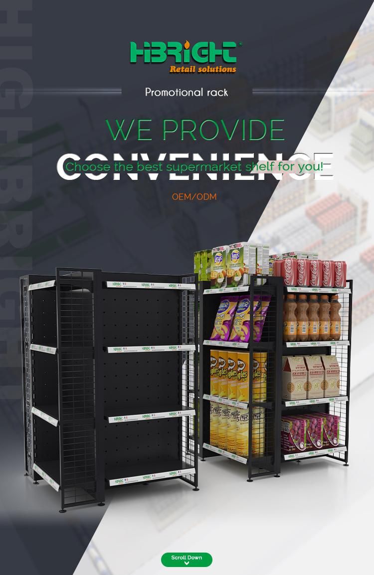 Convenience Store 4 Way Promotion Display Rack