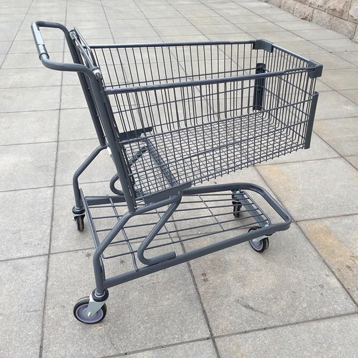 Hot Selling 140L American Style Shopping Cart Supermarket Model-Df Trolley