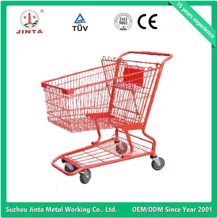 Ce Proved Metal Supermarket Shopping Cart