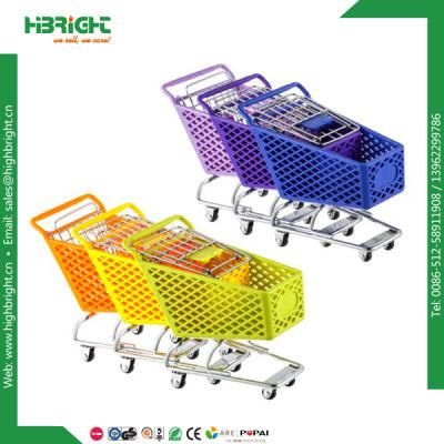 Creative Desktop Cute Gift Plastic Mini Shopping Cart