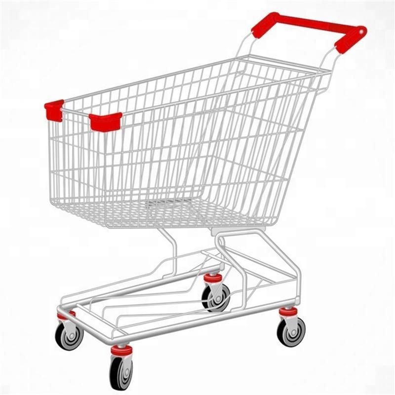 Cheap Hot Dipped Galvanized Supermarket Storage Trolley