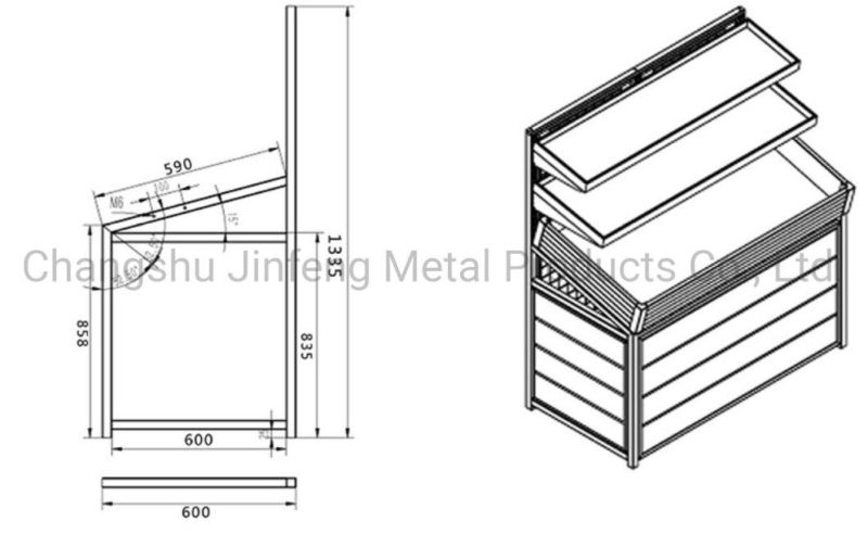 Supermarket Wooden Display Shelves Fruit and Vegetable Display Stand with Wire Mesh