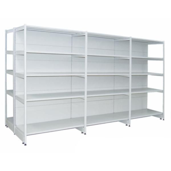 Cold Rolled Steel Multi Posts Stand Double Sided Supermarket Shelf