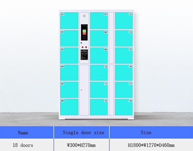 Supermarket Smart Barcode Luggage Storage Cabinet Outdoor Locker