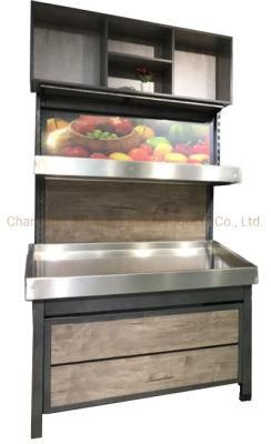 Supermarket Display Rack Shop Vegetable and Fruit Display Stand