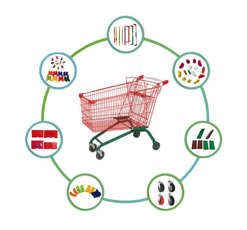 Customizable Lightweight Commercial Shopping Trolley