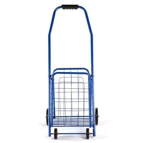 Factory Lightweight Folding Grocery Cart Collapsible Rolling Metal Cart for Shopping