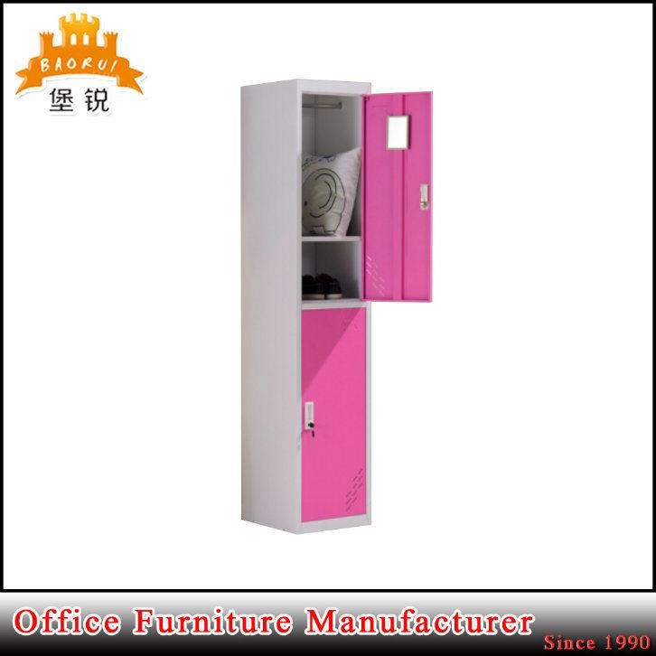 School Gym Changing Room Steel Locker 2 Door Metal Locker Cabinet