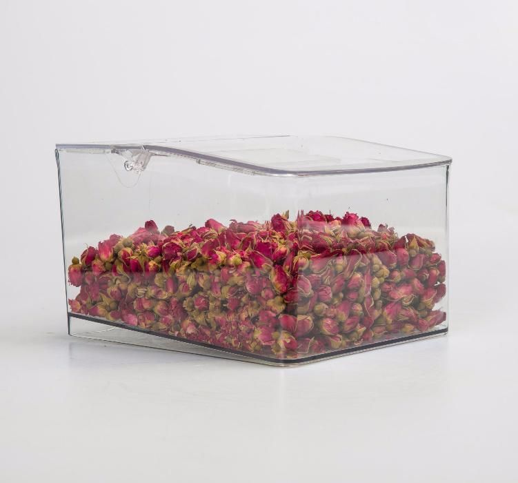 Clear Surface Mini Bulk Dry Fruit Dispenser for Supermarket Display