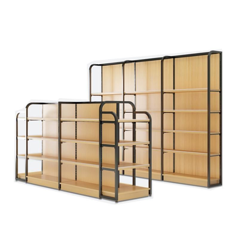 Wholesale Single Shelf Convenience Store Selling Supermarket Shelf with Light Box