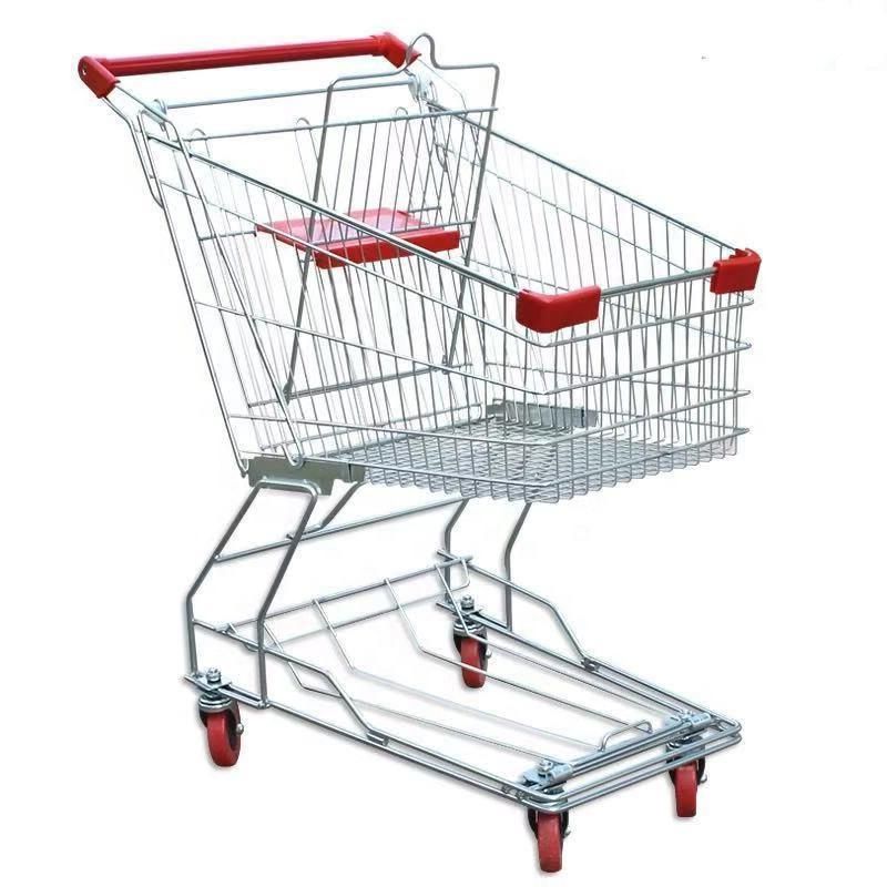 Factory Supplier Supermarket Metal Shopping Trolley with Seat