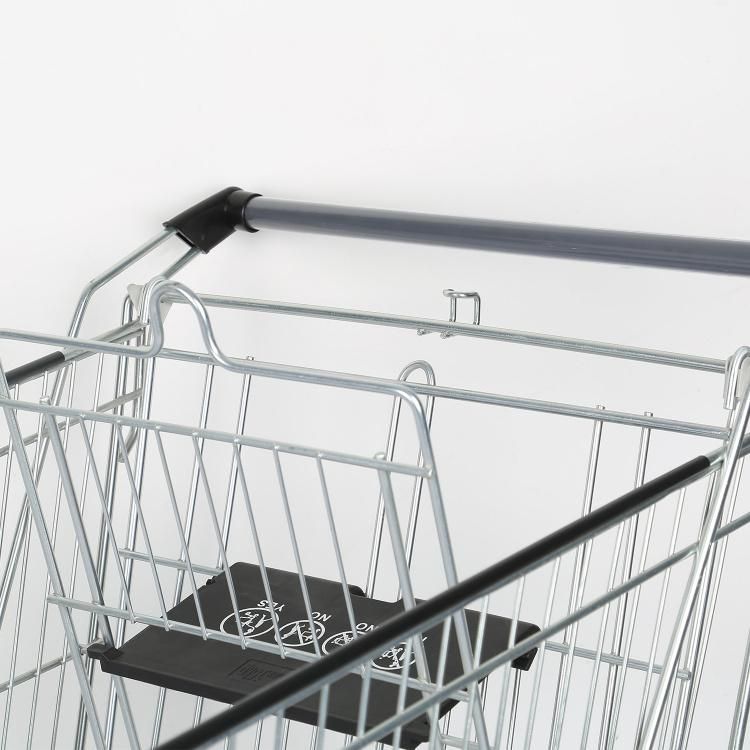 Supermarket Trolley Shopping Carts with Four Wheels