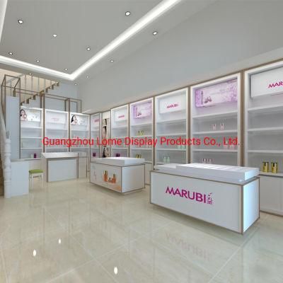 Cosmetic Showcase Skincare Store Cabinet Interior Design Customize Beauty Display Cabinet