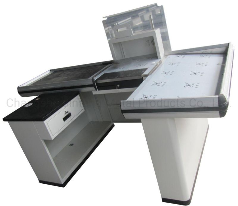 Supermarket Checkout Counter Retail Store Metal Cashier Desk