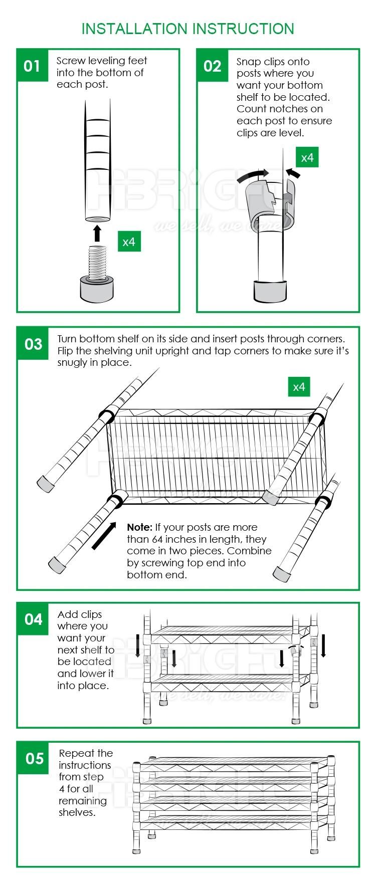 Chrome Wire Shelving with Wheels, Wire Decking Racks