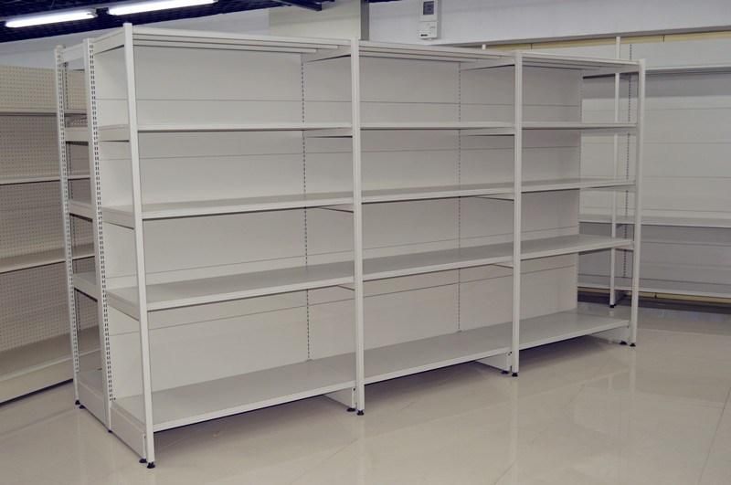 Cold Rolled Steel Multi Posts Stand Double Sided Supermarket Shelf