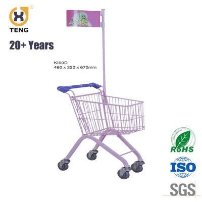 Cheap Kids Shopping Cart Trolley with Flag