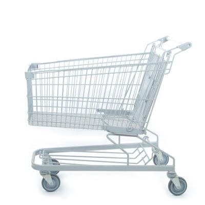 Asian Designed Supermarket Metal Shopping Trolley Grocery Carts