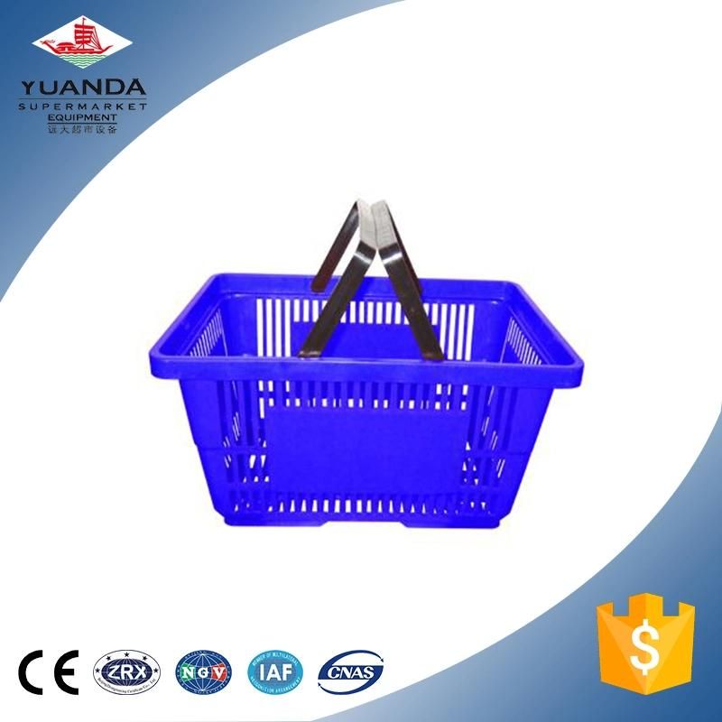 Wholesale Store Standard Double Handheld Storage Shopping Basket