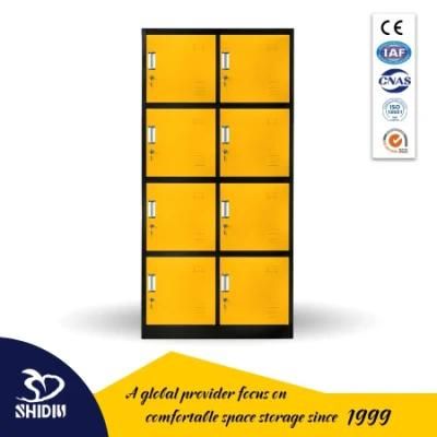 Industrial Metal Storage Locker 8 Door Compartment Steel Locker