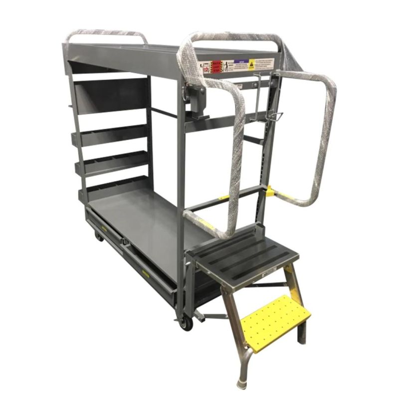 Customized Aluminum Ladder Cart -- Supermarket Supplyment Cart