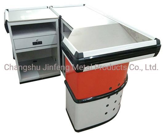 Supermarket and Store Fixture Metal Cashier Table