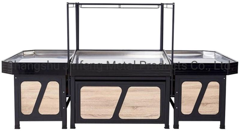 Supermarket Shelf Metal Display Stand for Fresh Fruit and Vegetable