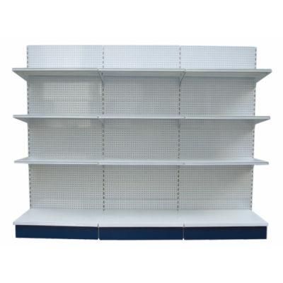 Single Sided Perforated Back Panel Supermarket Shelf