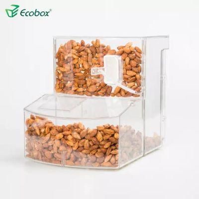 Ecobox Hot Selling Nuts Candy Grain Plastic Bulk Food Bin for Supermarket