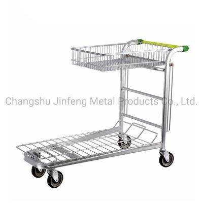 Supermarkets Steel Shopping Carts Metal Trolleys