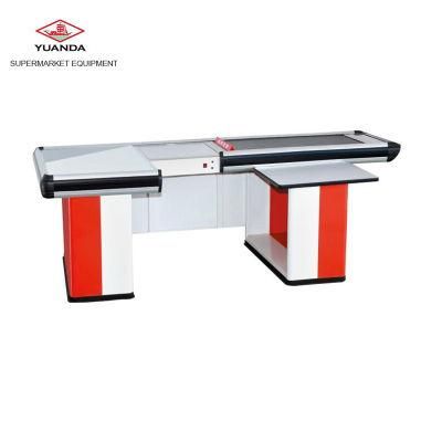 2018 Hot Selling Cash Counter Supermarket Cashier Checkout Counter with Electric