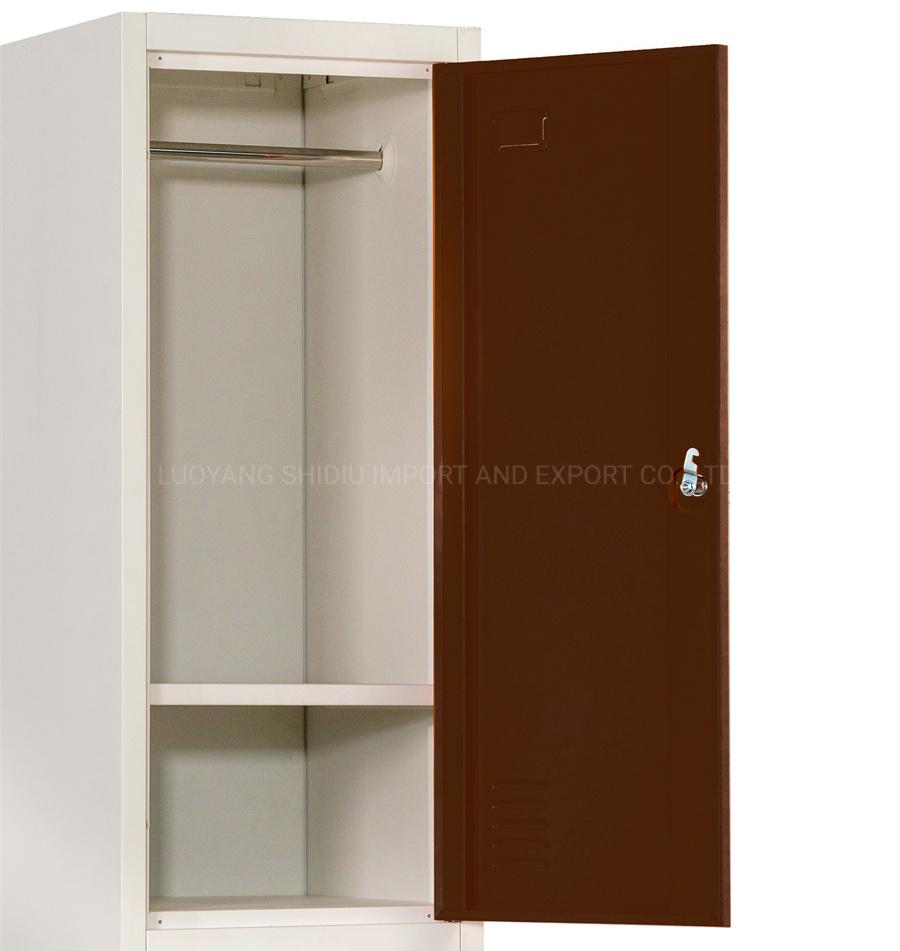 2 Door Metal Wardrobe Storage Gym Tier Locker