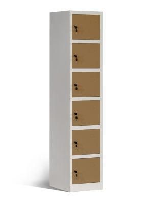 Single 6 Tier Metal Storage Locker