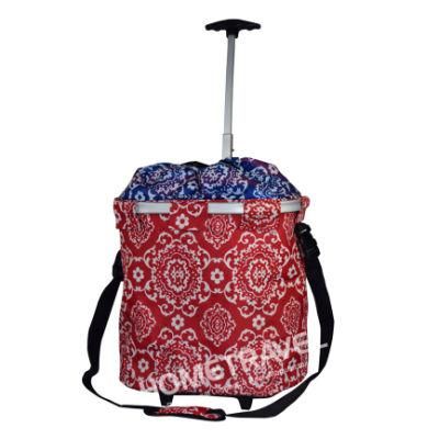 OEM Fashion Trolley Rolling Shopping Basket