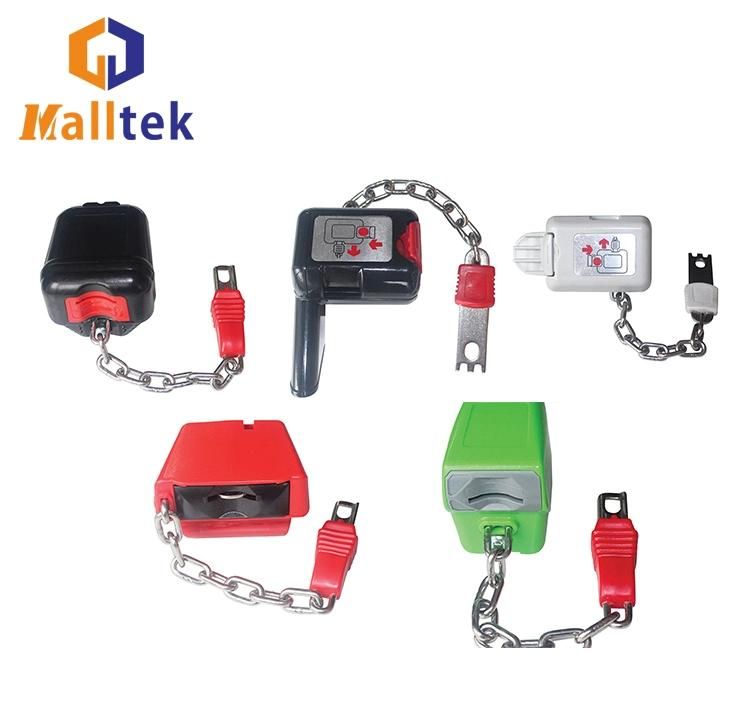 Plastic Shopping Trolley Lock Accessories with Customized Color