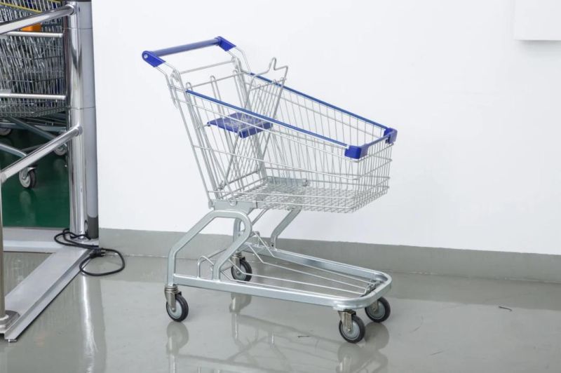 Custom Printing Logo 150 Liter American Style Supermarket Model-D Trolley