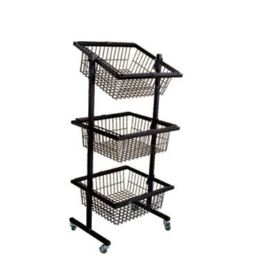 Sale Online Wire Basket Display Rack for Supermarket