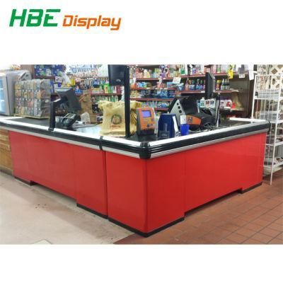 Custom Made Supermarket Store Retail Cash Register Counter