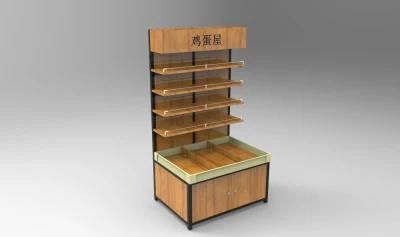 Customized Retail Store Wood Slat Wall Display Stand Slatboard Display